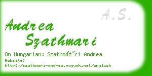 andrea szathmari business card